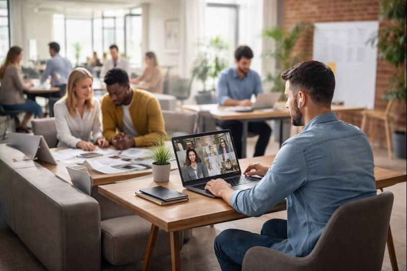 العمل الهجين وتأثيره على الثقافة التنظيمية