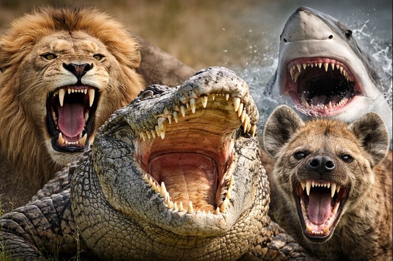 أقوى فك في عالم الحيوانات