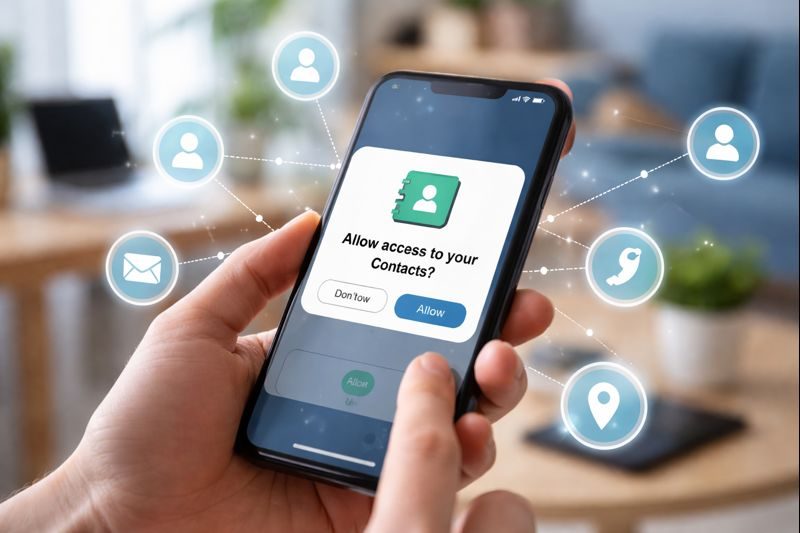 كيف تستخدم التطبيقات جهات اتصالك دون أن تشعر