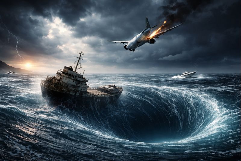 اختفاء السفن والطائرات في مثلث برمودا