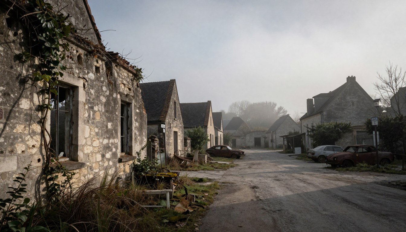 أورادور-سور-غلان – فرنسا: قرية/بلدة متروكة محفوظة كأن الزمن توقف.