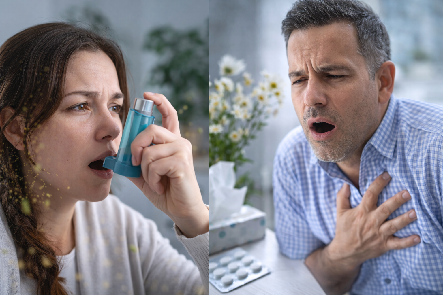 الربو التحسسي والتمييز عن ضيق النفس